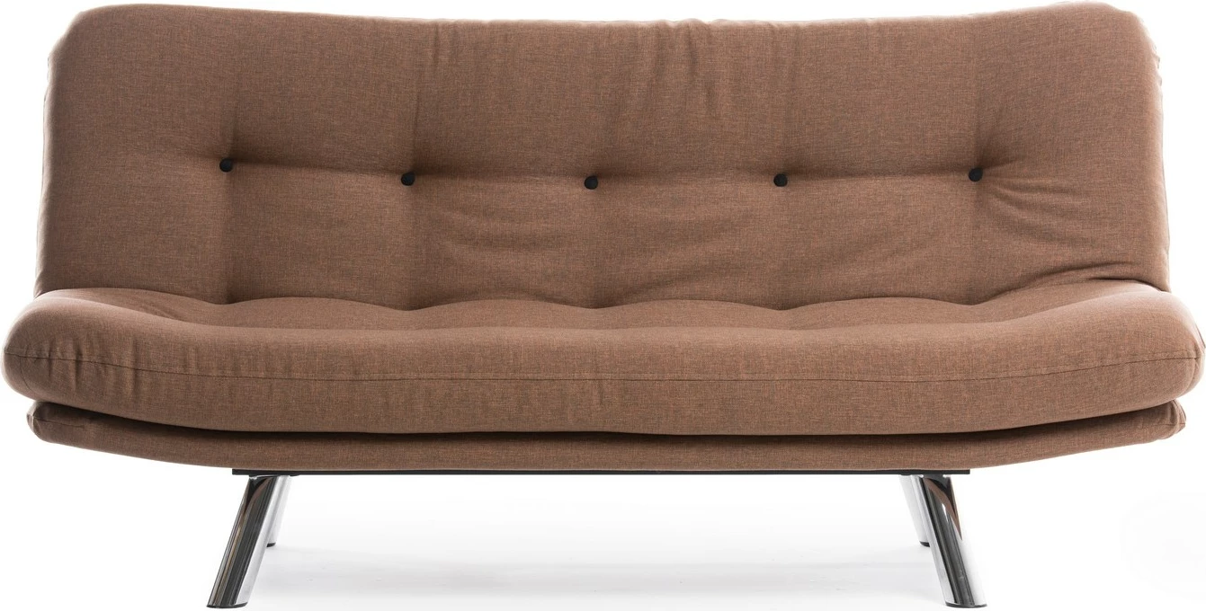 3-sedežna sedežna postelja, Atelier del Sofa Misa Small, svetlo rjava
