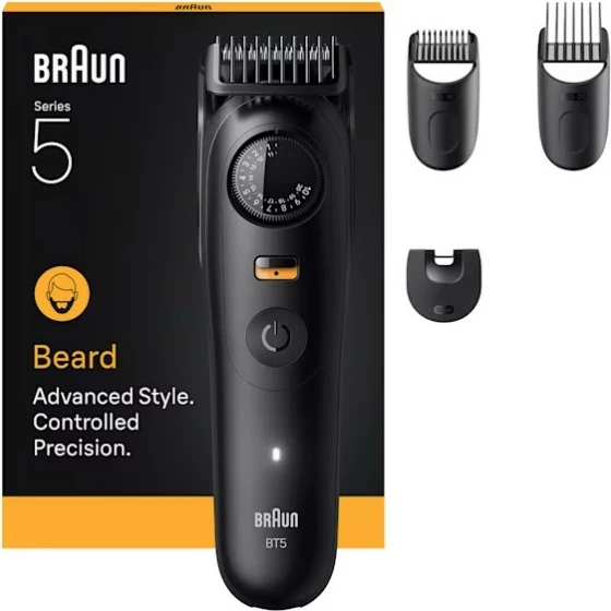 Trimer za brado Series 5 BT5520, 4 glave, mat črn - Braun