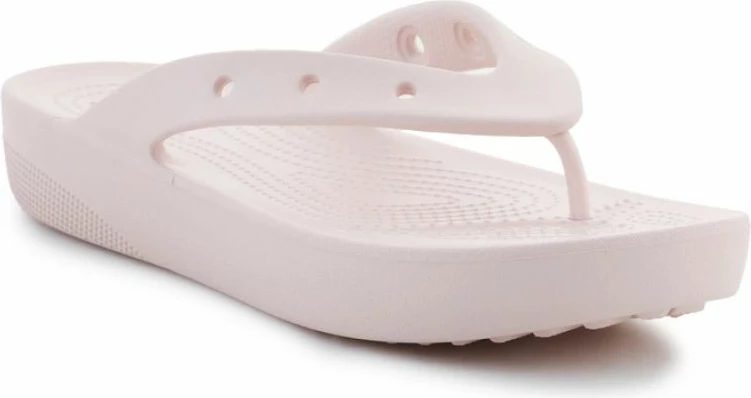 Platformne japonke Crocs za ženske, rožnate