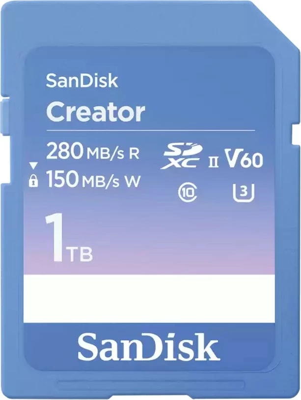 Kartica pomnilnika Sandisk Creator SD UHS-II 1TB, modra