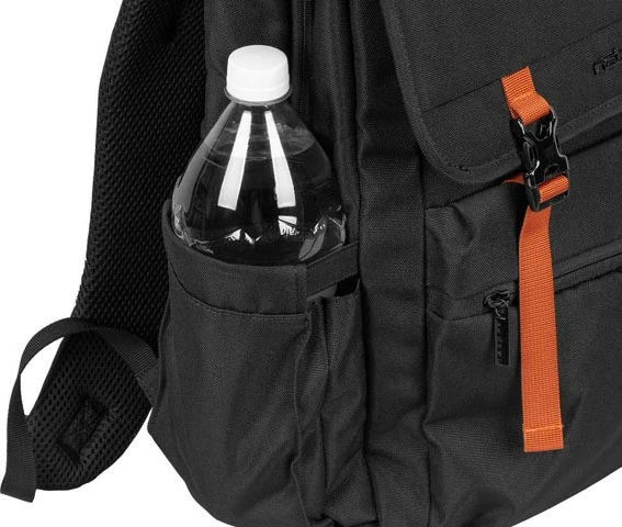 Nahrbtnik za prenosnik Natec Niala, 15,6", 18 L, črn z oranžno