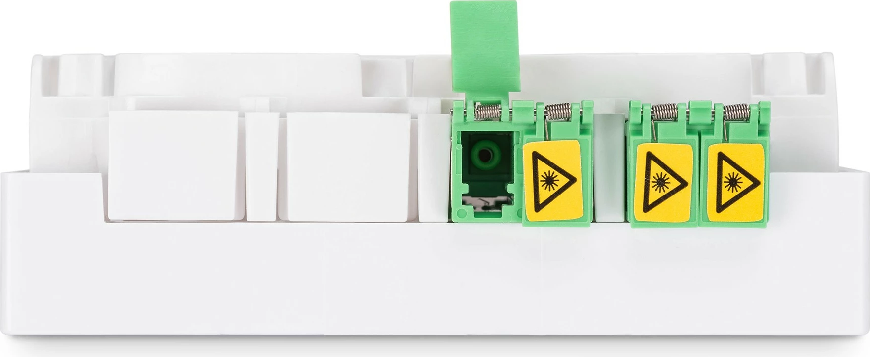 Optična skrinjica FTTH, 2x LC/APC DX, 4 vrat, 80 mm, bela Digitus