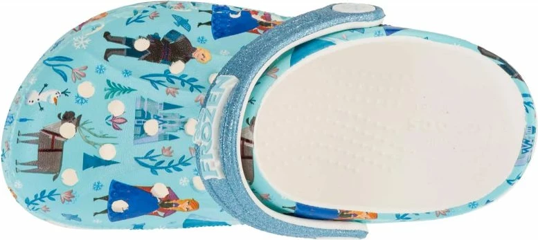 Otroške natikače Crocs Frozen Baya Clog Jr., modre