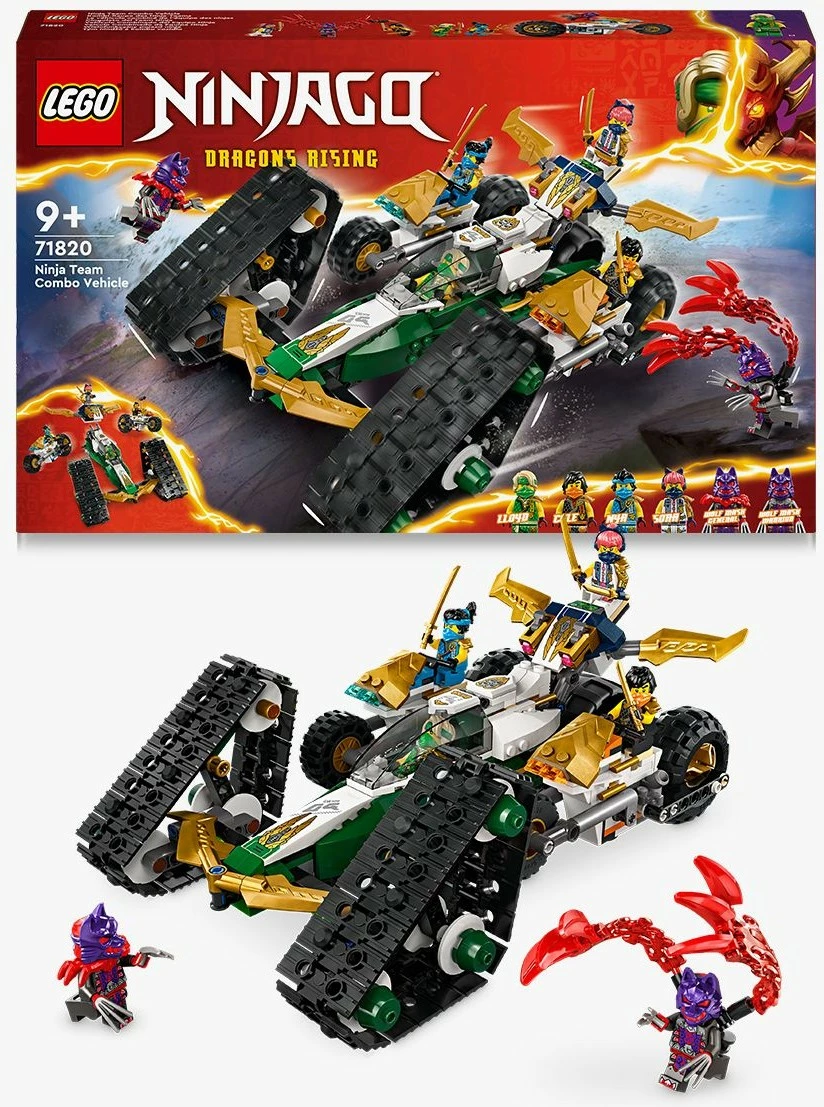 Kombinirano vozilo Ninjago Ninja Team LEGO 71820, večbarvno