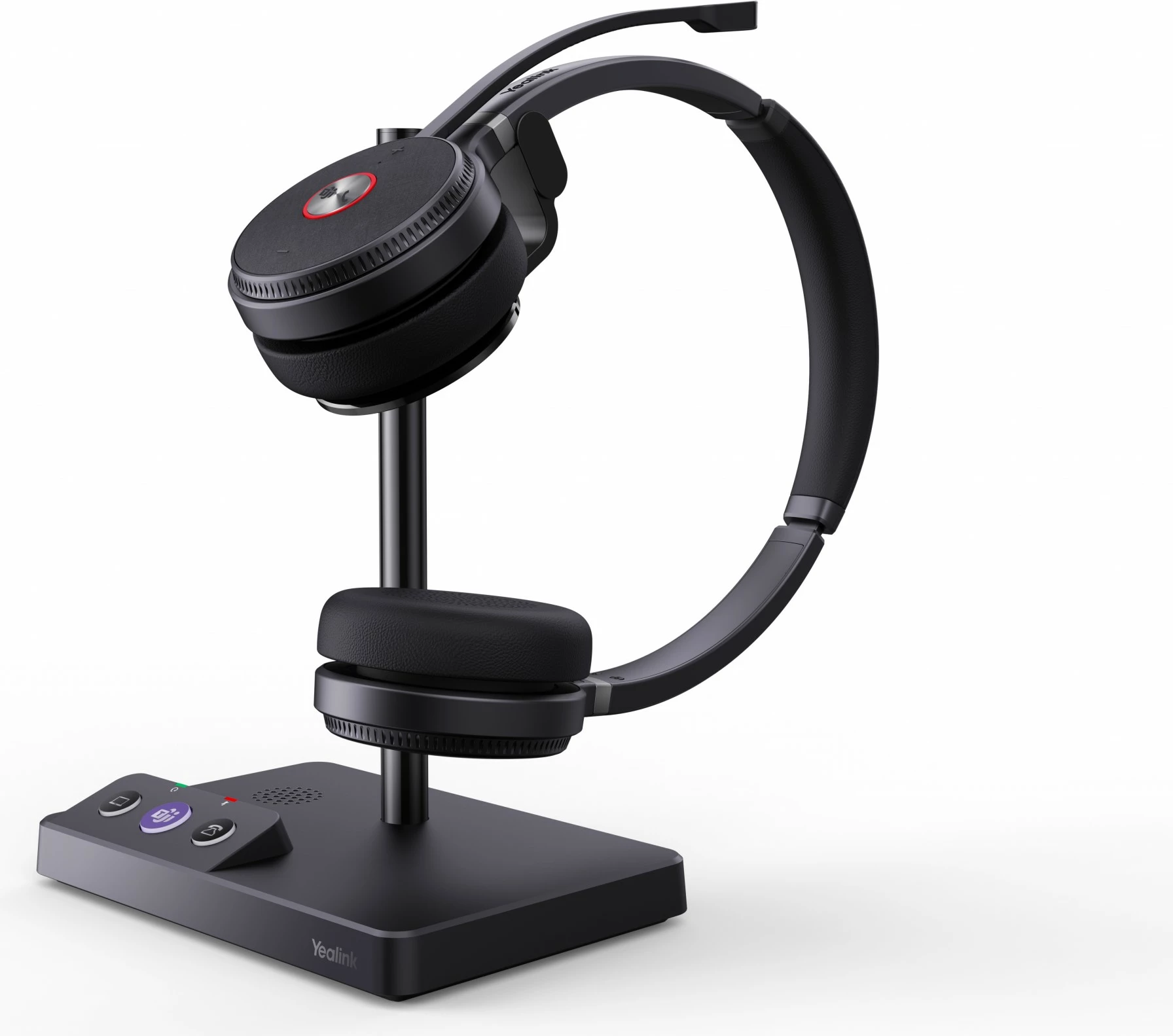 Brezžične slušalke DECT Yealink WH62 DUAL TEAMS, Wireless, 20 - 20000 Hz, pisarna/klicni center, 127 g, osebni sistem za avdio konference, črne