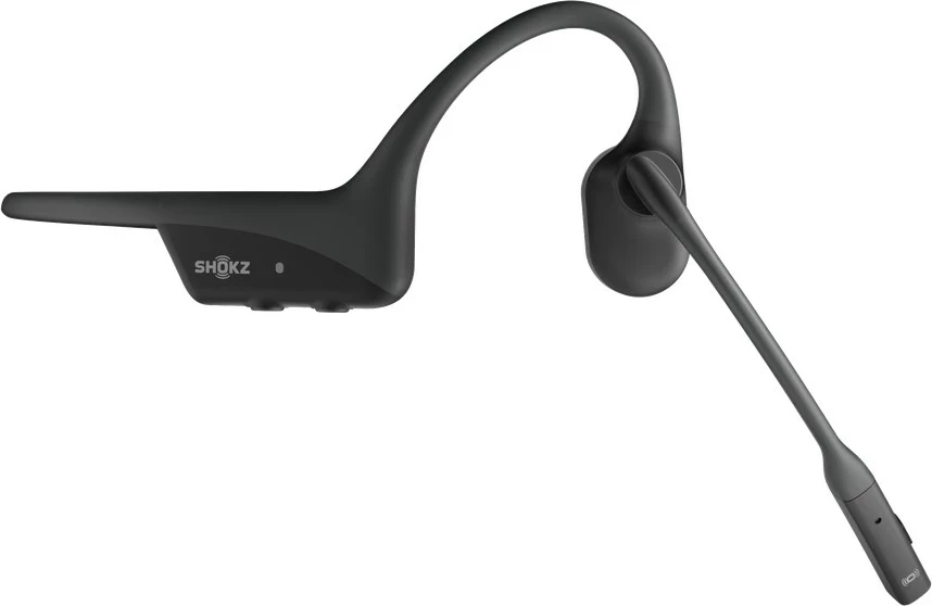Kostno prevodno komunikacijsko slušalko SHOKZ OpenComm2 2025 Upgrade, Bluetooth, brezžične, z Boom mikrofonom, črne