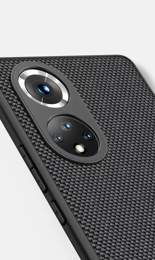 Ovitek z najlonsko teksturo za Honor 50 Pro, Nillkin, črn