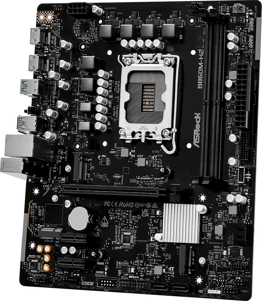 Plošča ASRock B860M-H2, LGA 1851, micro ATX, DDR5, črna
