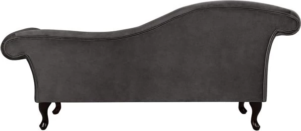 Chesterfield ležalnik iz sivega žameta Niovi FH3007.10 Levi ročaj 189x61x84cm