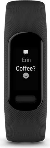 Pametna ura OLED z zaslonom na dotik in GPS, Garmin VIVOSMART 5, črna