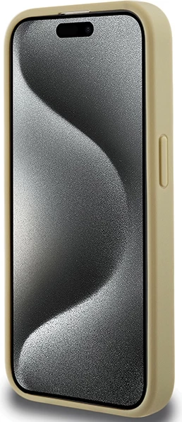 Ovitek za telefon z glavo Hello Kitty, umetno usnje, MagSafe, za iPhone 14 Pro, zlate barve