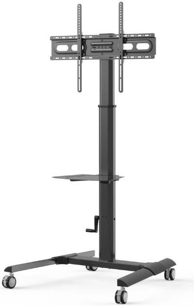 Mobilno stojalo za TV Techly 364484, za LCD/LED 32–70 inč, s policami, črno