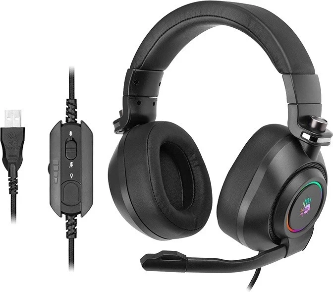 Krmilne slušalke za igre A4Tech Bloody G580 7.1, črne