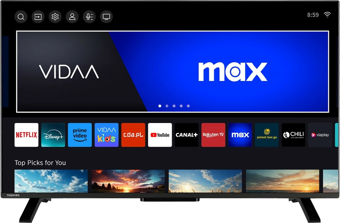 Televizor QLED 40-palčni, Full HD, Smart TV, črn Toshiba 40QV2F63DG