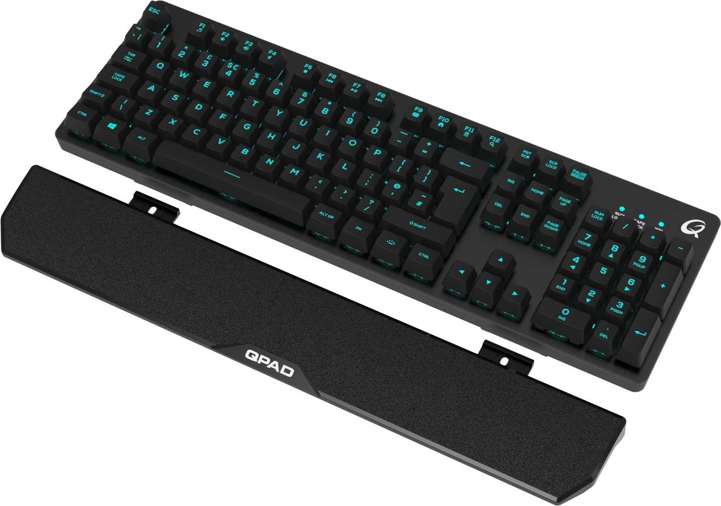 Gaming tipkovnica QPAD Pro MK40, QWERTY, črna