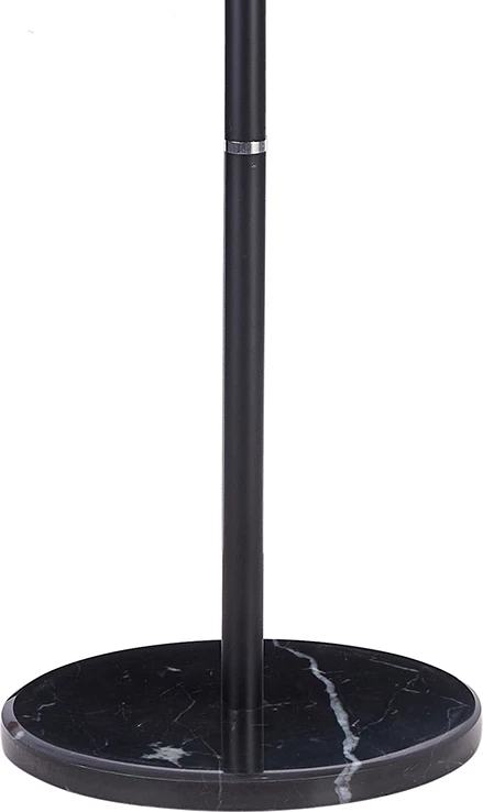 Stojalo za plašče Adriana, črn kovinski, 37x172 cm