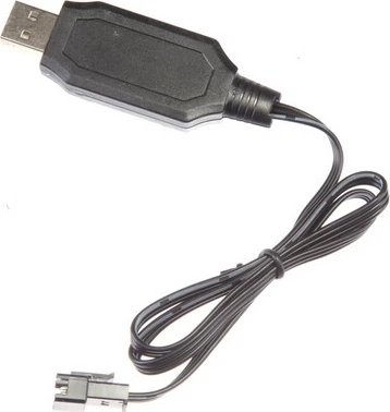 USB kabel za baterije LiFePo4 6,4 V, črn, Carrera