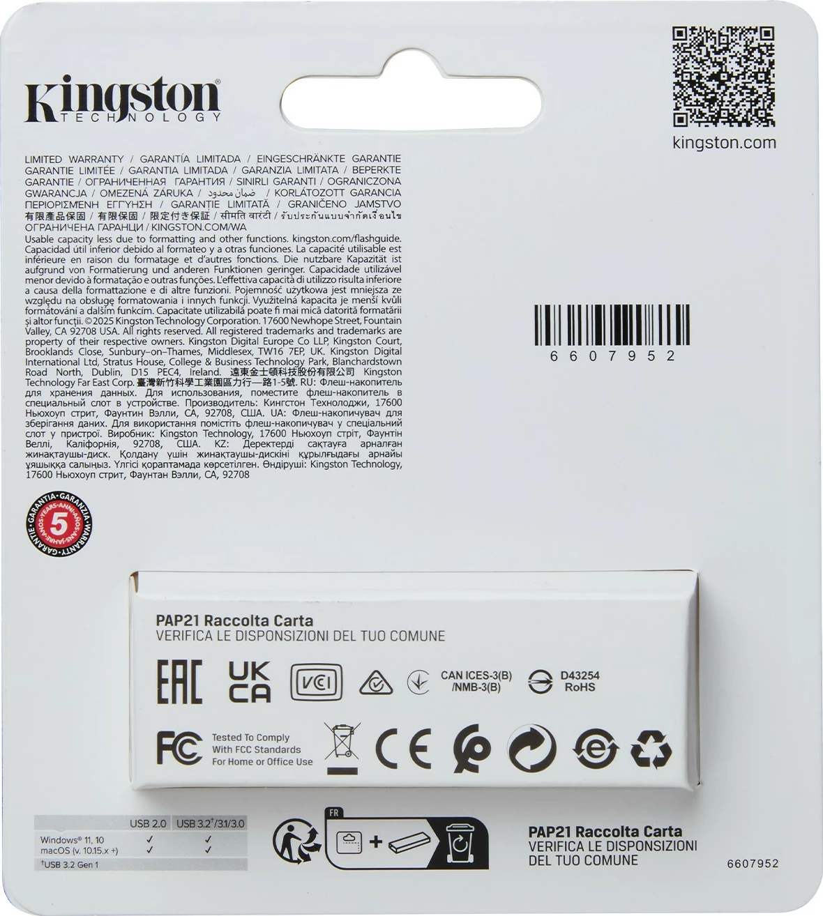 USB ključ Kingston DataTraveler Exodia S 64GB, USB 3.2, črn