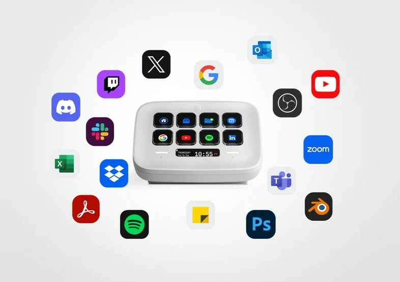 Nadzorna plošča za pretočni prenos ELGATO Neo, 8 gumbov, USB-C, bela