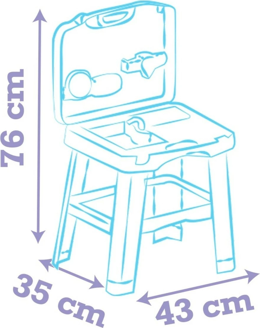 Igralna kuhinja z dodatki, Smoby Stitch Kitchen, večbarvna