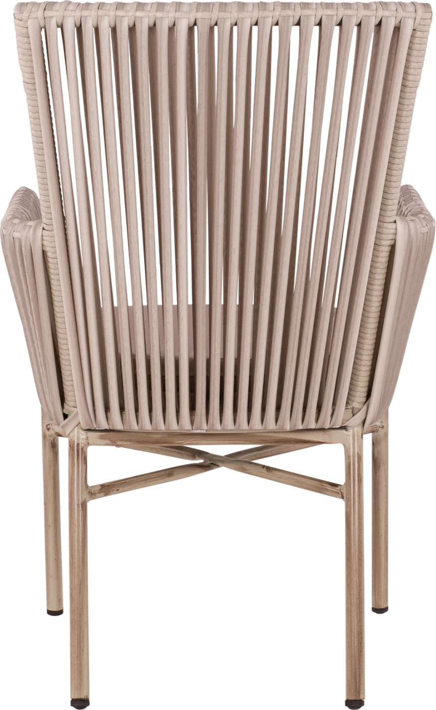 Aluminijasti naslanjač FH5298.03 svetlo siva z blazino 57x63x91cm