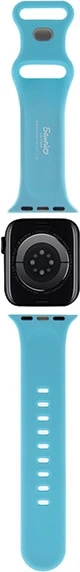 Silikonski pašček za Apple Watch Hello Kitty, 38/40/41 mm, moder