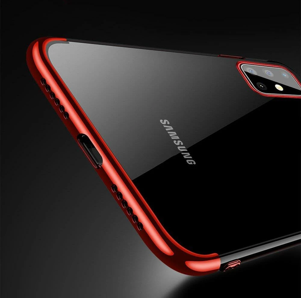 Prosojen ovitek za telefon Hurtel Clear Color 0,3 mm, TPU, za Samsung Galaxy A72, črn