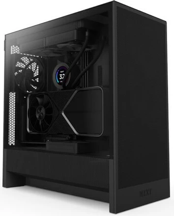 Računalniško ohišje midi tower z bočnim oknom NZXT H5 Flow, črno