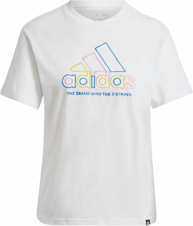 Majica za ženske adidas, bela