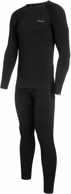Termoaktivna oblačila Roni Bamboo Viking za moške, črno