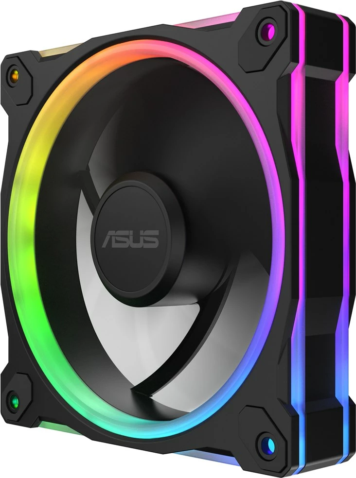 Ventilatorji za ohišje računalnika ASUS Prime MR120 ARGB, 12 cm, 3 kos, črn