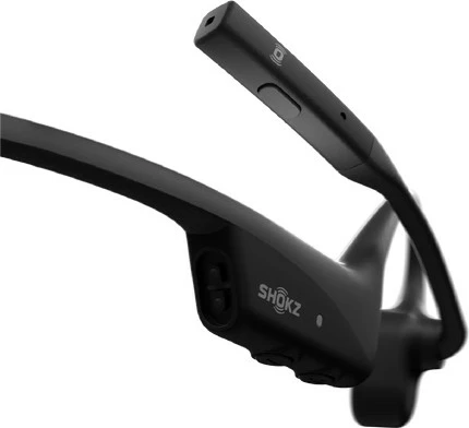 Slušalke z kostno prevodnostjo, industrijska različica Shokz OpenComm2, Bluetooth 5.1, brezžične, črne