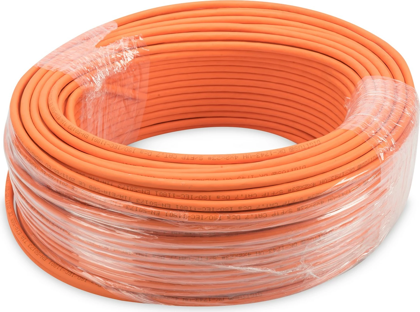 Kabel za omrežje Cat7 S/FTP 50 m, 1200 MHz, oranžen Digitus