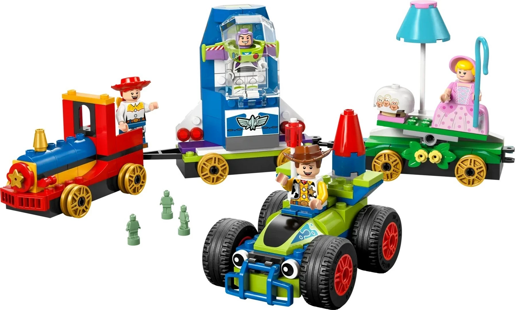 Set zabaven vlak in RC avto LEGO Disney Toy Story Celebration Train and RC Car, 43264, 206 kosov