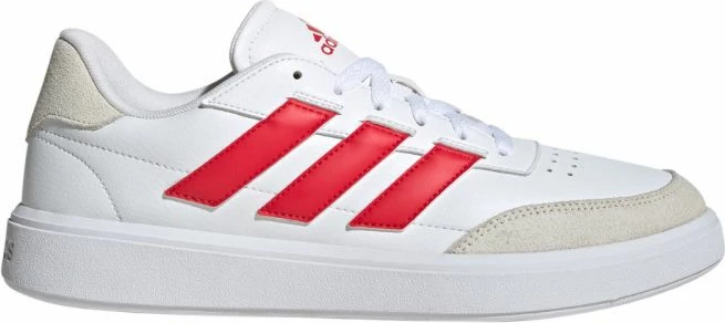 Tenis čevlji Courtblock, adidas, moški, beli z rdečimi detajli