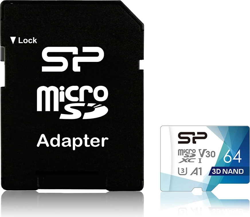 Spominska kartica Silicon Power Superior Pro, MicroSDXC, 64GB, razred 10