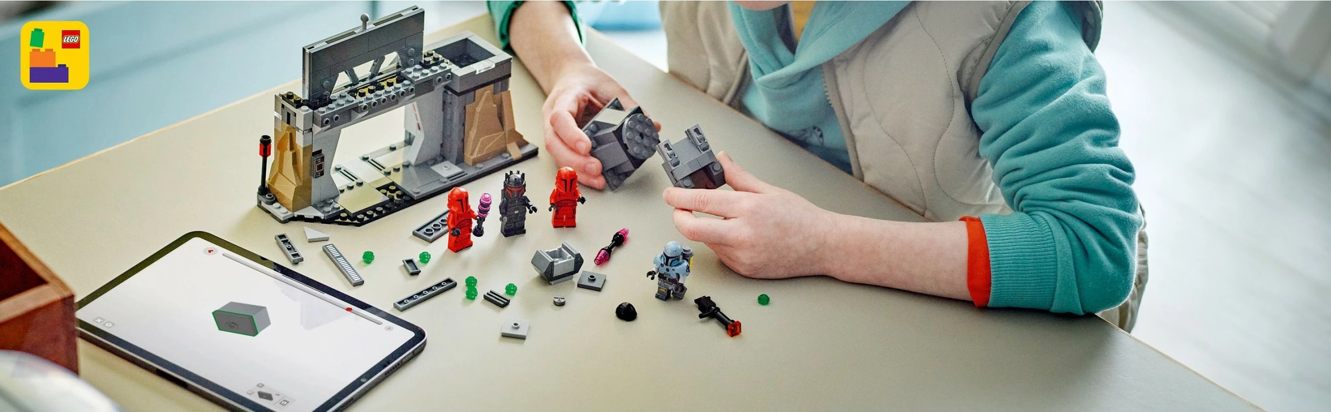 Set za igranje duela Paz Vizsla in Moff Gideon LEGO Star Wars 75386