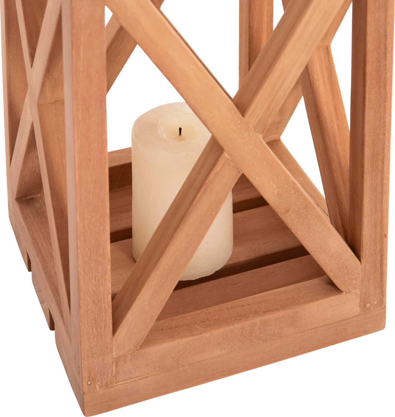 Dekorativna namizna svečnik iz teka, FENT FH4581, 20x20x30-58H cm