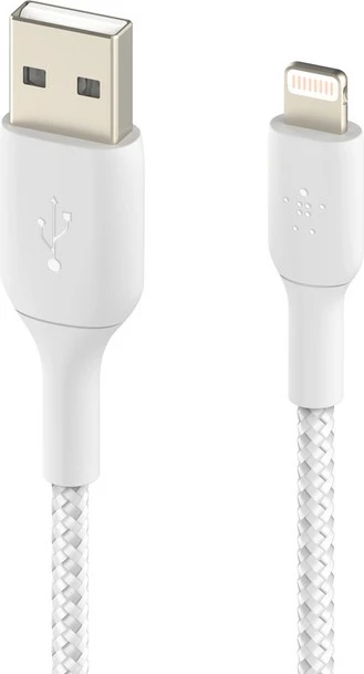 Kabel Lightning na USB A, 1 m, bel — Belkin CAA002BT1MWH