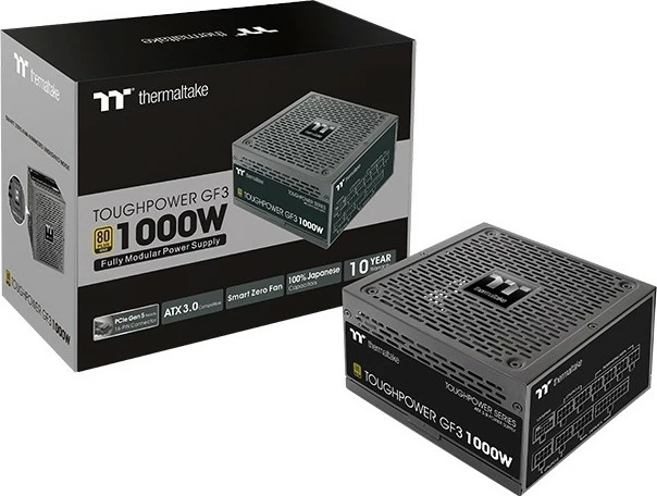 Močnan modularen napajalnik 1000W, 80 PLUS Gold, črn Thermaltake Toughpower GF3