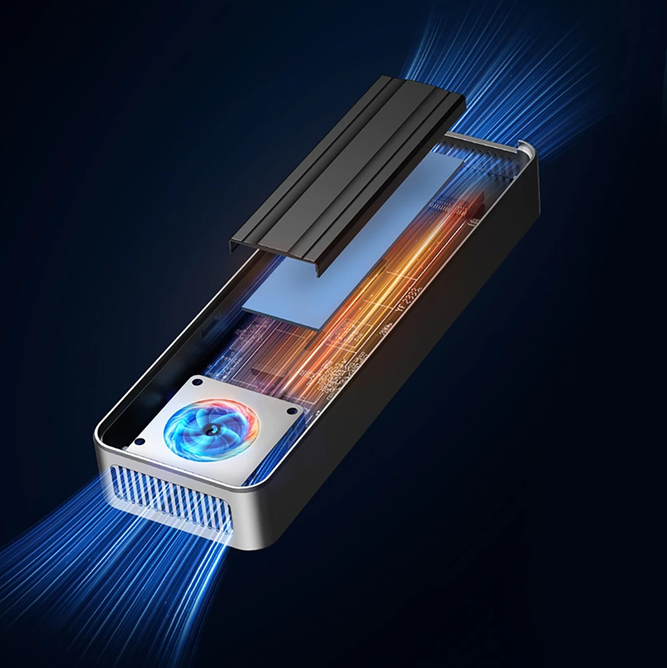 Računalniško ohišje za SSD M.2 NVMe, USB-C 3.2, 20 Gb/s, Orico OUM2-G20, srebrn