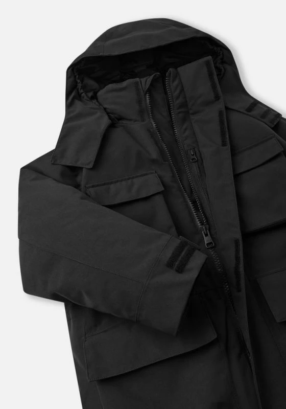 Zimska jakna za otroke Reima, črna