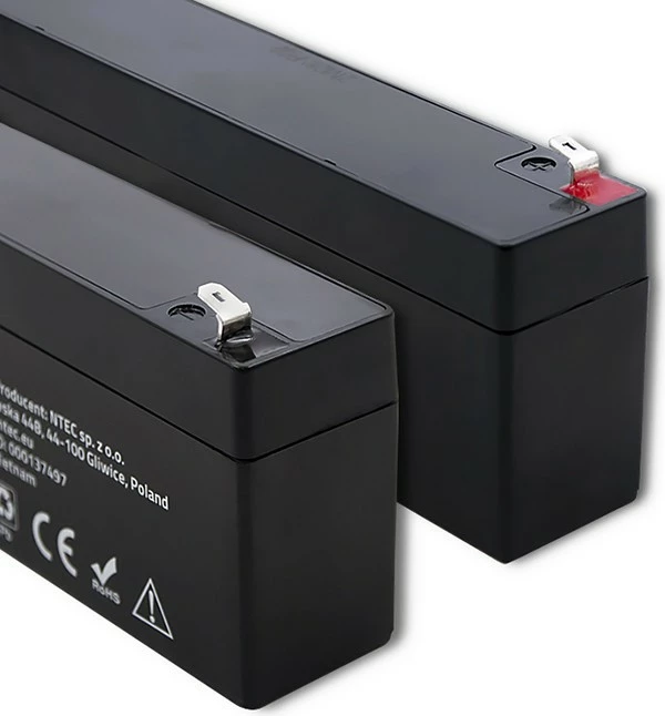 Baterija AGM Qoltec 53064, 12V, 2,3Ah, črna