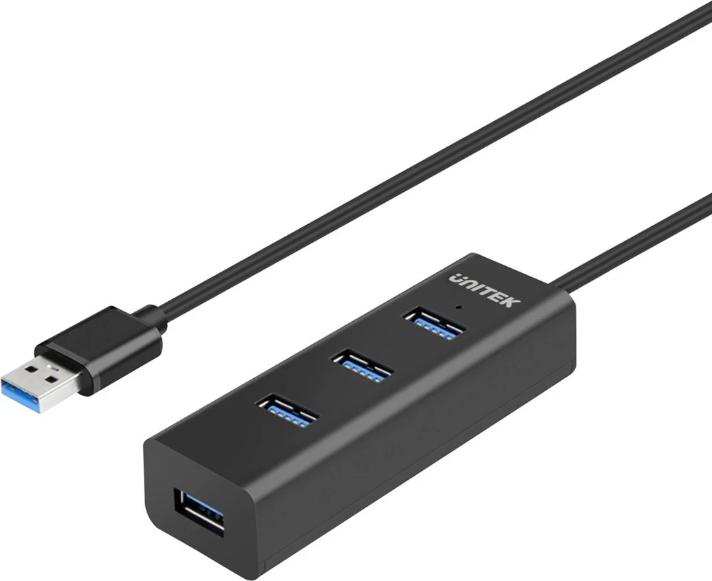 USB razdelilec Unitek Y-3089, USB 3.0 (3.1 Gen 1), črn