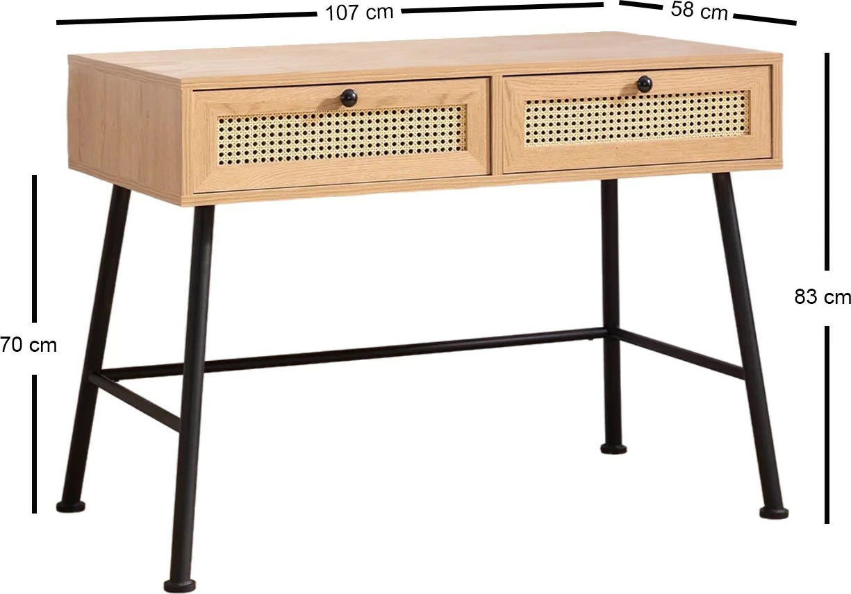 Delovna miza Skye Decor Nala 107, naravna