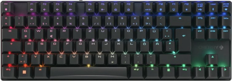 Mekanska tipkovnica Cherry MX 8.2 TKL brezžična RGB, RF + Bluetooth, QWERTZ, črna