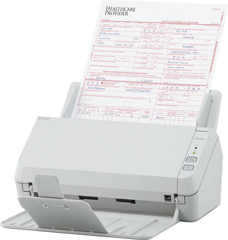 Skaner dokumentov Ricoh SP-1125N, 25 strani/min, dvosmerno skeniranje, Ethernet LAN, USB, bel