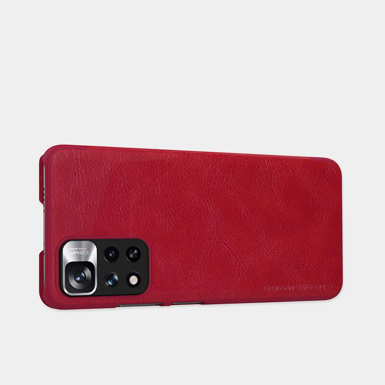 Zaščitni ovitek Nillkin Qin za Xiaomi Redmi Note 11 Pro+, Redmi Note 11 Pro, Mi 11i HyperCharge, rjav