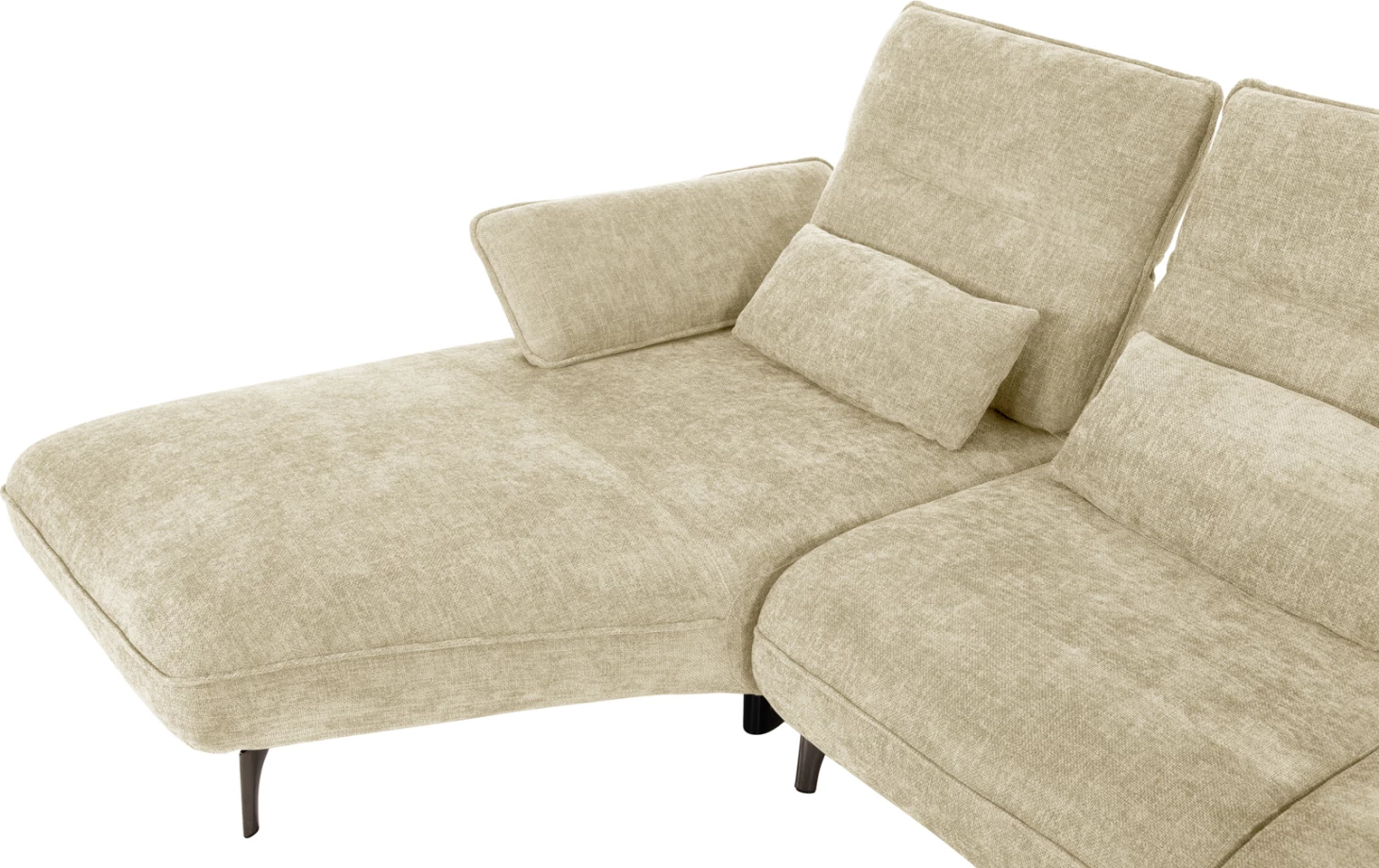 Kotna (leva) raztegljiva sedežna garnitura CONVERT FH3268.01L v ecru tkanini 283x188x100Hcm