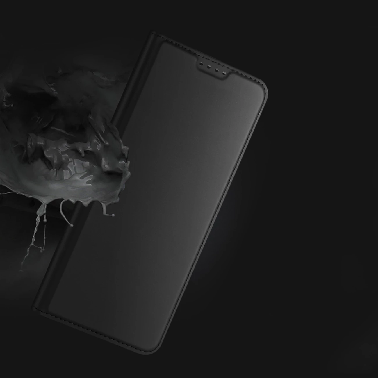 Ovitek za pametni telefon Dux Ducis Skin Pro za Oppo Reno 8, s preklopnim pokrovom, z žepom za kartico, s funkcijo stojala, moder